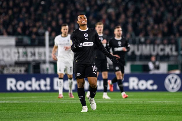 MOENCHENGLADBACH, GERMANY - 2 DECEMBER, 2025: Joel Chima Fujita - The DFB Pokal, German Cup, match Borussia vs St.Pauli at Borussia Park.  Copyright: xVitaliixKliuievx