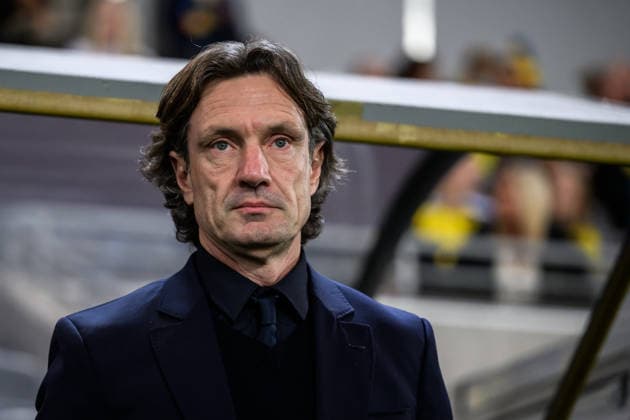 251202 Head coach Laurent Bonadei ahead of the Women s Nations League bronze medal second leg match between Sweden and France on December 2, 2025 in Stockholm. Photo: Jesper Zerman BILDBYRAN kod JZ JM0754 bbeng fotboll football soccer fotball nations league uefa women s nations league bronsmatch bronze medal match dam sverige sweden frankrike france Copyright: JESPERxZERMAN BB251202JZ030