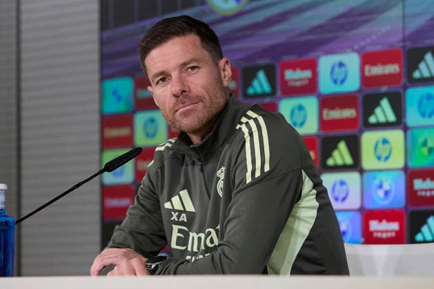 December 2, 2025, Madrid, Spain: Xabi Alonso, the head coach of Real Madrid CF, attends a press conference, PK, Pressekonferenz on the eve of the La Liga EA Sports 2025 2026 week 19 football match between Athletic Club and Real Madrid CF at Ciudad Real Madrid. Madrid Spain - ZUMAs197 20251202_aaa_s197_015 Copyright: xFedericoxTitonex