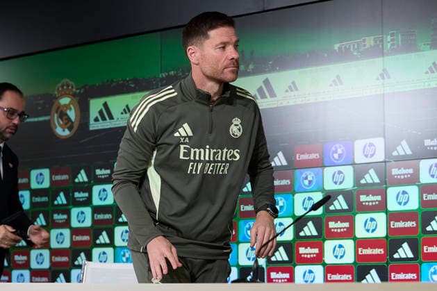 December 2, 2025, Madrid, Spain: Xabi Alonso, the head coach of Real Madrid CF, attends a press conference, PK, Pressekonferenz on the eve of the La Liga EA Sports 2025 2026 week 19 football match between Athletic Club and Real Madrid CF at Ciudad Real Madrid. Madrid Spain - ZUMAs197 20251202_aaa_s197_023 Copyright: xFedericoxTitonex