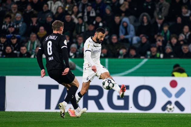 MOENCHENGLADBACH, GERMANY - 2 DECEMBER, 2025: Franck Honorat - The DFB Pokal, German Cup, match Borussia vs St.Pauli at Borussia Park.  Copyright: xVitaliixKliuievx