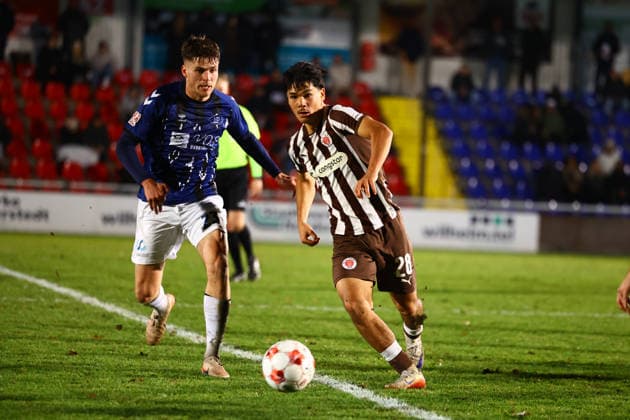Fußball I Herren I Saison 2025 2026 I Regionalliga Nord I 13.Spieltag I FC St.Pauli II - VFB Oldenburg I 02.12.2025 Nick Schmidt (28, FC St.Pauli II) Norderstedt Edmund Plambeck Stadion Schleswig-Holstein Deutschland Copyright: xLobeca RalfxHomburgx
