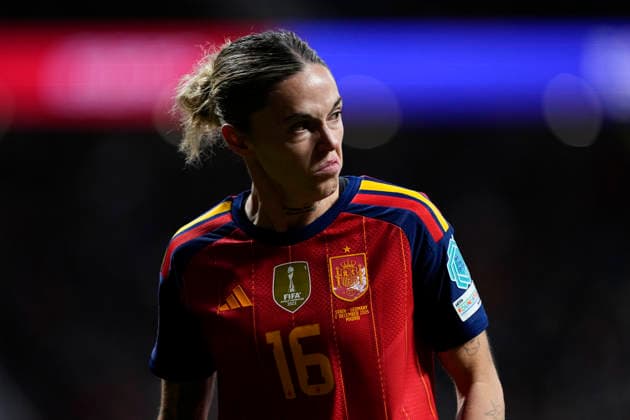December 2, 2025, Madrid, Madrid, Spain: Mapi Leon of Spain looks on during the UEFA Women s Nations League 2025 final second leg match between Spain and Germany at Riyadh Air Metropolitano stadium on December 02, 2025 in Madrid, Spain. Madrid Spain - ZUMAa181 20251202_zaa_a181_091 Copyright: xOscarxJ.xBarrosox