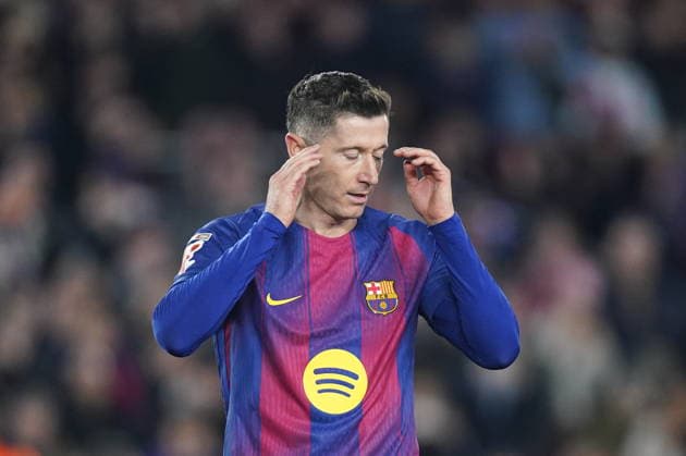 during the La Liga EA Sports match between FC Barcelona, Barca and Atletico de Madrid played at Spotify Camp Nou Stadium on December 2 2025 in Barcelona, Spain. (Photo by Sergio Ruiz Imago) Copyright: xSergioxRuizx xImagox