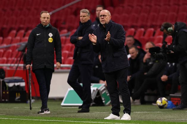 Trainer Fred Grim of AFC Ajax during the match AFC Ajax Amsterdam vs FC Groningen at the Johan Cruijff ArenA for the Dutch Vriendenloterij Eredivisie season 2025-2026 in AMSTERDAM, Netherlands on 1 december 2025, (photo by Peter Lous EYE4images DeFodi Images)