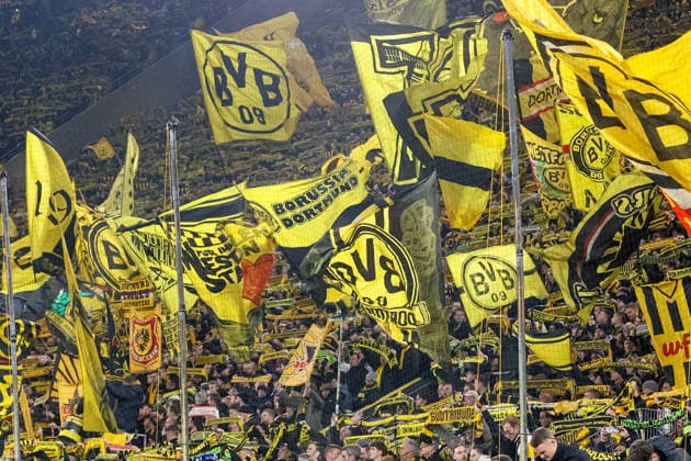 Suedtribuehne Borussia Dortmund GER, Borussia Dortmund gegen Bayer Leverkusen, Fussball, DFB-Pokal, Achtelfinale, Spielzeit 2025 2026, 02.12.2025 DFL REGULATIONS PROHIBIT ANY USE OF PHOTOGRAPHS AS IMAGE SEQUENCES AND OR QUASI-VIDEO GER, Borussia Dortmund gegen Bayer Leverkusen, Fussball, DFB-Pokal, Achtelfinale, Spielzeit 2025 2026, 02.12.2025 Dortmund Copyright: xEibner-Pressefoto FrankxZeisingx EP_FZG