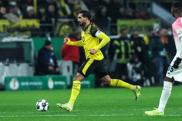 Fussball, DFB-Pokal Saison 2025 2026 Achtelfinale Borussia Dortmund - Bayer 04 Leverkusen 02.12.2025, SIGNAL IDUNA PARK Emre Can (Borussia Dortmund, 23) Dortmund SIGNAL IDUNA PARK Nordrhein-Westfalen Deutschland