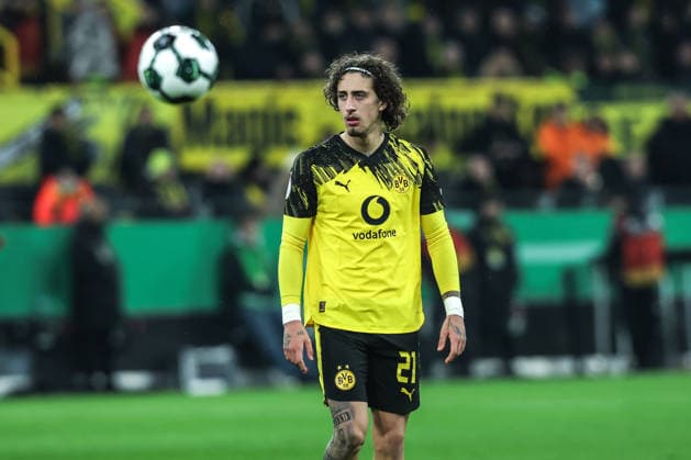 Fussball, DFB-Pokal Saison 2025 2026 Achtelfinale Borussia Dortmund - Bayer 04 Leverkusen 02.12.2025, SIGNAL IDUNA PARK Giovanni Reyna (Borussia Dortmund, 21) Dortmund SIGNAL IDUNA PARK Nordrhein-Westfalen Deutschland