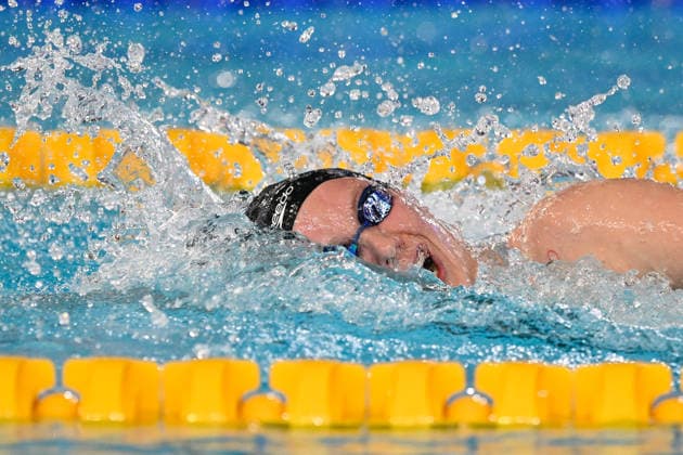 Isabel Gose of Germany competes in the 400m Freestyle Women Final during the European Short Course Swimming Championships at Aqua Lublin in Lublin (Poland), December 2, 2025. AndreaxMasini