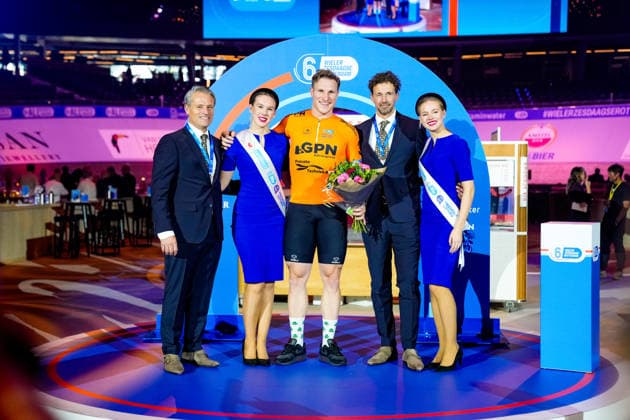 First day of the Wieler zesdaagse Rotterdam - Michael Zijlaard, Jeffrey Hoogland, Peter Schep during the WielerZesdaagse Rotterdam at Ahoy Rotterdam on 2 December 2025 in Rotterdam, Netherlands. (Parallax Pictures Nick Koole) Copyright: xNickxKoolex