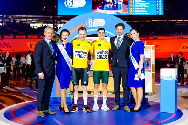 First day of the Wieler zesdaagse Rotterdam - Michael Zijlaard, Yoeri Havik, Iuri Leitao, Peter Schep during the WielerZesdaagse Rotterdam at Ahoy Rotterdam on 2 December 2025 in Rotterdam, Netherlands. (Parallax Pictures Nick Koole) Copyright: xNickxKoolex