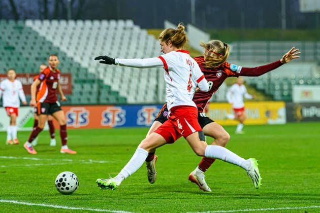 02.12.2025 GDANSK , PILKA NOZNA KOBIET ( WOMEN S FOOTBALL) MECZ TOWARZYSKI POLSKA - LOTWA ( GAME POLAND - LATVIA )¨NZ. KATARZYNA NOWAK FOTO RADOSLAW JOZWIAK CYFRASPORT NEWSPIX.PL --- Newspix.pl POLAND OUT!  RA2_9040