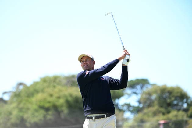 AUSTRALIAN OPEN GOLF PRO AM, Adam Scott of Australia plays a shot during the Pro-Am round ahead of the Australian Open at the Royal Melbourne Golf Club in Melbourne, Wednesday, December 3, 2025. ( NO ARCHIVING MELBOURNE VICTORIA AUSTRALIA Royal Melbourne Golf Club  Copyright: xJAMESxROSSx 20251203195327860312