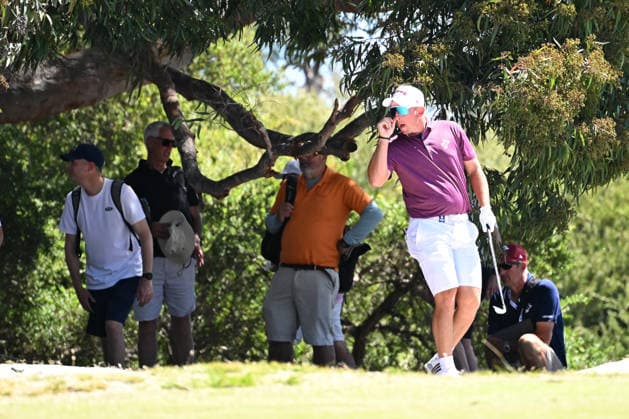 AUSTRALIAN OPEN GOLF PRO AM, Lucas Herbert of Australia looks on after playing a shot during the Pro-Am round ahead of the Australian Open at the Royal Melbourne Golf Club in Melbourne, Wednesday, December 3, 2025. ( NO ARCHIVING MELBOURNE VICTORIA AUSTRALIA Royal Melbourne Golf Club  Copyright: xJAMESxROSSx 20251203130944496390
