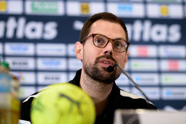 Handball, Frauen WM, Hauptrunde Gruppe 2: Deutschland - Pressekonferenz Co-Trainer Frederick Griesbach (Deutschland) Dortmund Nordrhein-Westfalen Deutschland