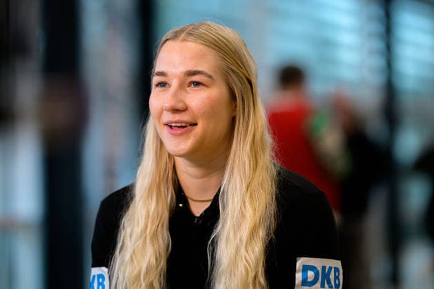 Handball, Frauen WM, Hauptrunde Gruppe 2: Deutschland - Pressekonferenz Torhueterin Katharina Filter (Deutschland) Dortmund Nordrhein-Westfalen Deutschland