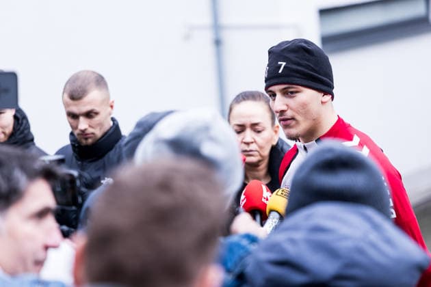 1. Fussball Bundesliga: Training 1. FC Köln; 03.12.2025 Said El Mala (1. FC Köln, 13) im Mediengespräch, Interview, Mixed Zone 1. Fussball Bundesliga: Training 1. FC Köln; Geissbockheim, 03.12.2025 Copyright: xBEAUTIFULxSPORTS Wunderlx