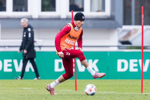 1. Fussball Bundesliga: Training 1. FC Köln; 03.12.2025 Said El Mala (1. FC Köln, 13) am Ball 1. Fussball Bundesliga: Training 1. FC Köln; Geissbockheim, 03.12.2025 Copyright: xBEAUTIFULxSPORTS Wunderlx