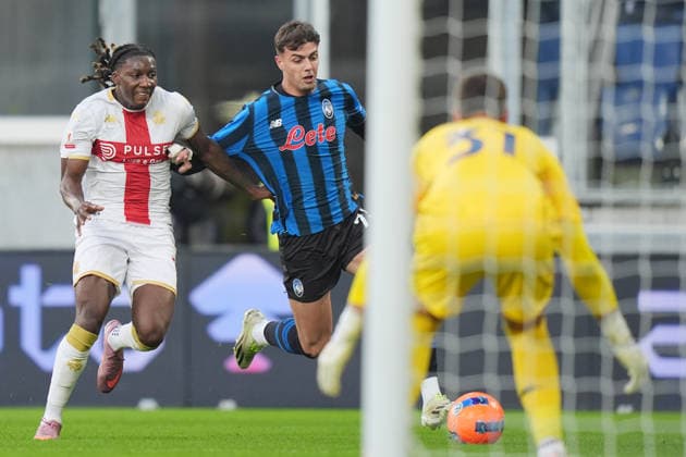 Atalanta s Daniel Maldini during the Frecciarossa Italian Cup 2025 2026 soccer match between Atalanta and Genoa at New Balance Arena in Bergamo , North Italy , Wednesday , December 03 , 2025. - Soccer  Copyright: xSpada LaPressex