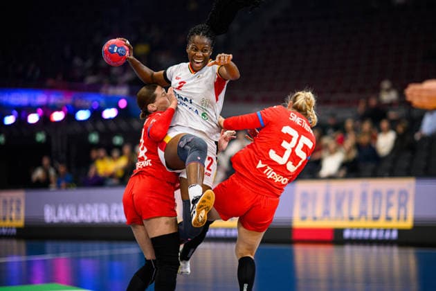 DORTMUND, GERMANY - 3 DECEMBER, 2025: Nenganga Vilma Pegado - Women s Handball World Championship, WM, Weltmeisterschaft 2025 at Westfallenhalle.  Copyright: xVitaliixKliuievx
