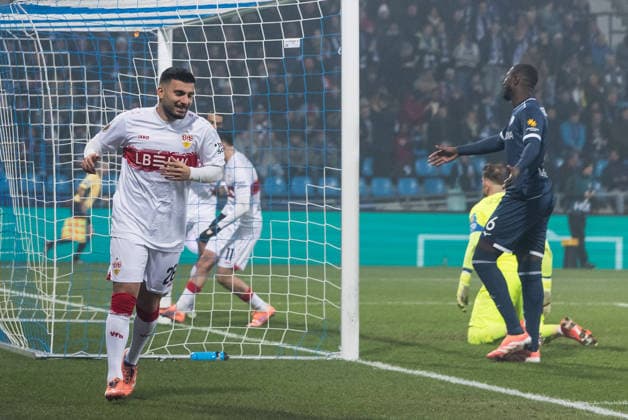 DFB Pokal, VfL Bochum - VfB Stuttgart; 03.12.2025 Jubel zum 0:2 durch Deniz Undav (VfB Stuttgart, 26) DFB Pokal Achtelfinale, VfL Bochum - VfB Stuttgart, VONONVIA Ruhrstadion am 03.12.2025 DFB REGULATIONS PROHIBIT ANY USE OF PHOTOGRAPHS AS IMAGE SEQUENCES AND OR QUASI-VIDEO. Copyright: xBEAUTIFULxSPORTS Wunderlx