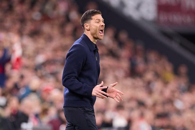 December 3, 2025, Bilbao, Vizcaya, Spain: Xabi Alonso head coach of Real Madrid CF reacts during the LaLiga EA Sports match between Athletic Club and Real Madrid CF at San Mames on December 3, 2025, in Bilbao, Spain. Bilbao Spain - ZUMAa181 20251203_zaa_a181_016 Copyright: xRicardoxLarreinax