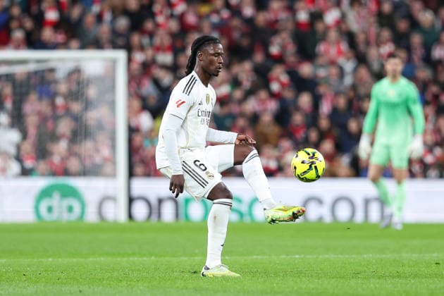 December 3, 2025, Bilbao, Vizcaya, Spain: Eduardo Camavinga of Real Madrid CF in action during the Spanish League, LaLiga EA Sports, football match played between Athletic Club de Bilbao and Real Madrid at San Mames stadium on December 03, 2025 in Bilbao, Spain. Bilbao Spain - ZUMAa181 20251203_zaa_a181_027 Copyright: xIrinaxR.xHipolitox