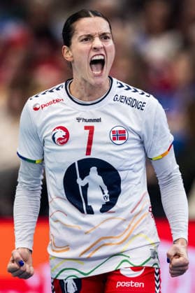 251203 Stine Ruscetta Skogrand of Norway celebrating during the 2025 IHF Women™s World Championship, WM, Weltmeisterschaft handball match between Norway and Sweden on December 3, 2025 in Dortmund. Photo: Emma Wallskog BILDBYRAN COP 320 EW0601 handball, handboll, handball,handboll,handball,bbeng,vm,handba Copyright: EMMAxWALLSKOG BB251203EW027