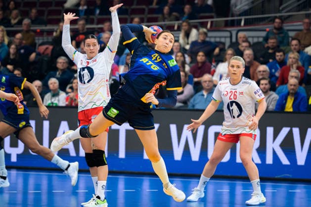 Handball, Frauen WM, Hauptrunde: Norwegen - Schweden Olivia Loefqvist (Schweden) Dortmund Westfalenhalle Nordrhein-Westfalen Deutschland