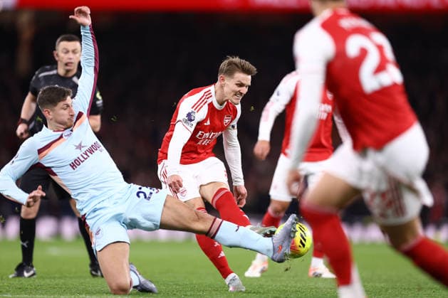 Arsenal v Brentford 03 December 2025, London - Premier League Football - Arsenal v Brentford - Martin Odegaard of Arsenal - Photo: Jacques Feeney Offside. London UK Copyright: xJacquesxFeeneyx xOffsidexOffside