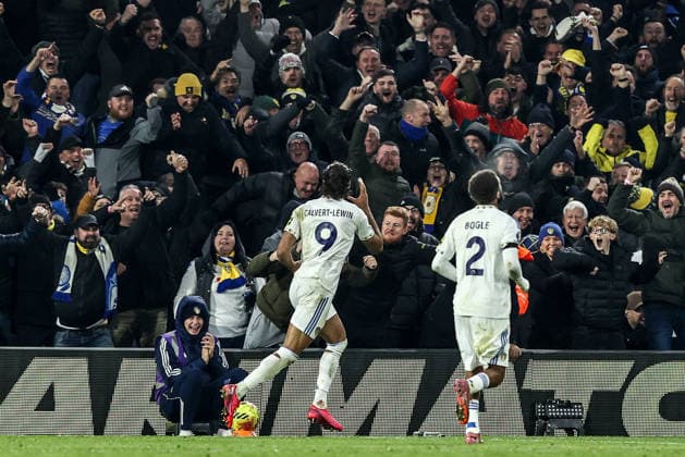 Premier League Leeds United v Chelsea Dominic Calvert-Lewin of Leeds United celebrates his goal to make it 3-1 during the Premier League match Leeds United vs Chelsea at Elland Road, Leeds, United Kingdom, 3rd December 2025 (Photo by Alfie Cosgrove News Images) Leeds Elland Road West Yorkshire United Kingdom Copyright: xAlfiexCosgrove NewsxImagesx