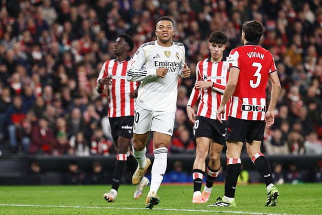 Kylian Mbappe (Real), DECEMBER 3, 2025 - Football Soccer : Spanish La Liga EASports match between Athletic Club de Bilbao - Real Madrid CF at the Estadio San Mames in Bilbao, Spain. Noxthirdxpartyxsales  aflo_312415390