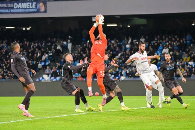 2025-12-03 SSC Napoli v Cagliari Calcio - Coppa Italia NAPLES, ITALY - DECEMBER 3: Vanja Milinkovic-Savic of SSC Napoli during the Coppa Italia match between SSC Napoli and Cagliari Calcio at Stadio Diego Armando Maradona on December 3, 2025 in Naples, Italy. Naples Stadio Diego Armando Maradona Italy Content not available for redistribution in The Netherlands directly or indirectly through any third parties. Copyright: xCiroxSantangelox