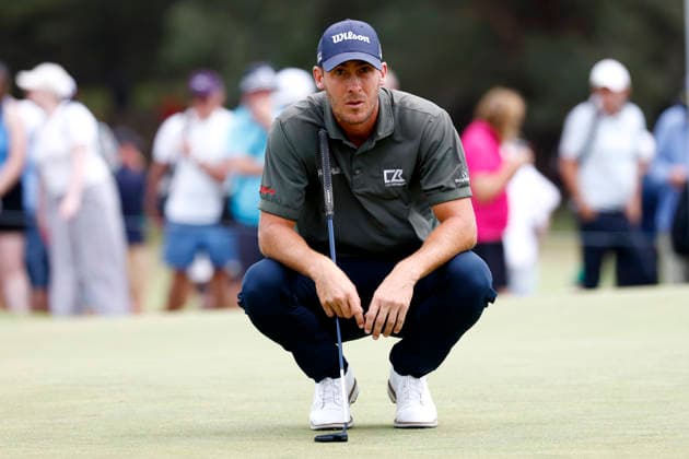 GOLF AUSTRALIAN OPEN, Ugo Coussaud of France lines up his putt on the fourth hole during the Australian Open Golf tournament at the Royal Melbourne Golf Club in Melbourne, Thursday, December 4, 2025. ( NO ARCHIVING, EDITORIAL USE ONLY MELBOURNE VICTORIA AUSTRALIA  Copyright: xCONxCHRONISx 20251204189289278488