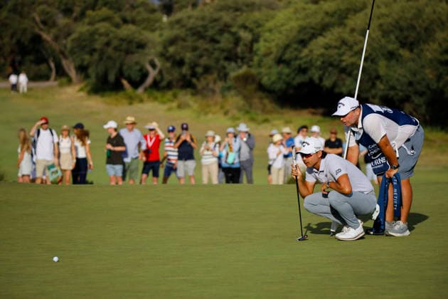 December 4, 2025, Melbourne, Victoria State, Australia: Min Woo Lee of Australia seen in action during round one of the Australian Open Golf tournament. The men™s Australian Open tees off at Royal Melbourne featuring leading local and international golfers competing for one of Australia™s top titles. Melbourne Australia - ZUMAs197 20251204_aaa_s197_022 Copyright: xYexMyoxKhantx