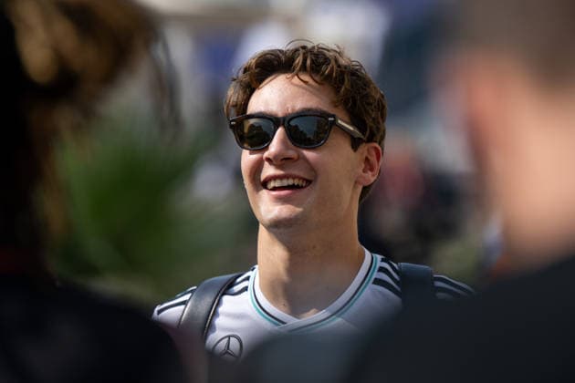 George Russell (Mercedes-AMG Petronas F1 Team, Großbritannien, 63), UAE, Formel 1 Weltmeisterschaft, Abu Dhabi Grand Prix, Yas Marina Circuit, Media Day, 04.12.2025 UAE, Formel 1 Weltmeisterschaft, Abu Dhabi Grand Prix, Yas Marina Circuit, Media Day, 04.12.2025 Yas Marina Island Copyright: xEibner-Pressefoto Memmlerx EP_MMR
