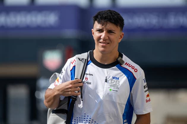 Isack Hadjar (Visa Cash App Racing Bulls F1 Team, Frankreich, 06), UAE, Formel 1 Weltmeisterschaft, Abu Dhabi Grand Prix, Yas Marina Circuit, Media Day, 04.12.2025 UAE, Formel 1 Weltmeisterschaft, Abu Dhabi Grand Prix, Yas Marina Circuit, Media Day, 04.12.2025 Yas Marina Island Copyright: xEibner-Pressefoto Memmlerx EP_MMR