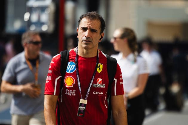 December 4, 2025, Abu Dhabi, Abu Dhabi, United Arab Emirates: MARC GENE (Scuderia Ferrari) entering the paddock at Media Day (Thursday) at the Formula 1 Etihad Airways Abu Dhabi Prix 2025 at the Yas Marina Circuit in Abu Dhabi, United Arab Emirates Abu Dhabi United Arab Emirates - ZUMAr193 20251204_zsp_r193_040 Copyright: xSaraxRuffonix