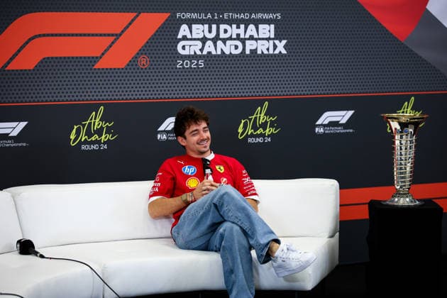 Charles Leclerc of Monaco and Scuderia Ferrari , Previews, F1 Grand Prix of Abu Dhabi, am 04. December 2025 in Abu Dhabi, United Arab Emirates. (Foto von Diogo Cardoso DeFodi Images) Charles Leclerc of Monaco and Scuderia Ferrari , Previews, F1 Grand Prix of Abu Dhabi, Yas Marina Circuit on December 4, 2025 in Abu Dhabi, United Arab Emirates. (Photo by Diogo Cardoso DeFodi Images)