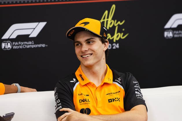December 4, 2025, Abu Dhabi, Abu Dhabi, United Arab Emirates: 81 OSCAR PIASTRI (AU, McLaren Racing F1 Team) during the driver s press conference, PK, Pressekonferenz on Media Day (Thursday) at the Formula 1 Etihad Airways Abu Dhabi Prix 2025 at the Yas Marina Circuit in Abu Dhabi, United Arab Emirates Abu Dhabi United Arab Emirates - ZUMAr193 20251204_zsp_r193_082 Copyright: xSaraxRuffonix