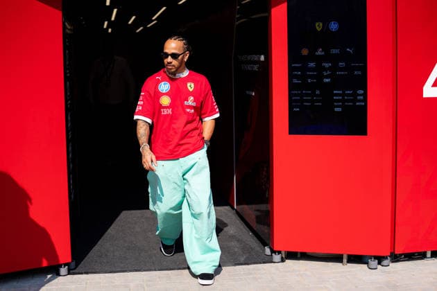 Abu Dhabi Grand Prix 2025 - Previews Lewis Hamilton (Gbr) of Scuderia Ferrari 44 on Thursday (Media day) during the Formula 1 Etihad Airways Abu Dhabi Grand Prix 2025 at the Yas Marina Circuit on December 4, 2025 . Photo by Photo by Antoine Lapeyre ABACAPRESS.COM Abu Dhabi United Arab Emirates  Copyright: xLapeyrexAntoine ABACAx