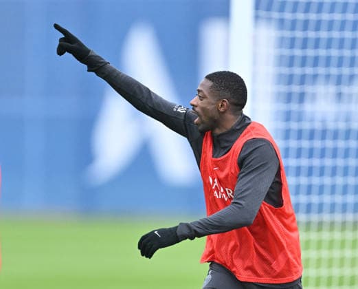 Paris Saint-Germain media day at the PSG Campus POISSY, FRANCE - DECEMBER 04: Player of Paris Saint-Germain Ousmane Dembele in action during a training session on media day at the PSG Campus in Poissy, west of Paris, France on December 04, 2025. Mustafa Yalcin Anadolu Poissy France. Editorial use only. Please get in touch for any other usage.  Copyright: x2025xAnadoluxMustafaxYalcinx