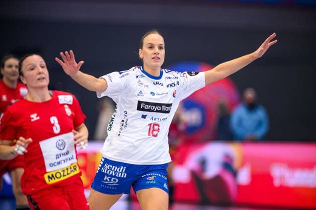 DORTMUND, GERMANY - 4 DECEMBER, 2025: Pernille Brandenborg - Women s Handball World Championship, WM, Weltmeisterschaft 2025 Serbia vs Faroe Islands at Westfallenhalle.  Copyright: xVitaliixKliuievx