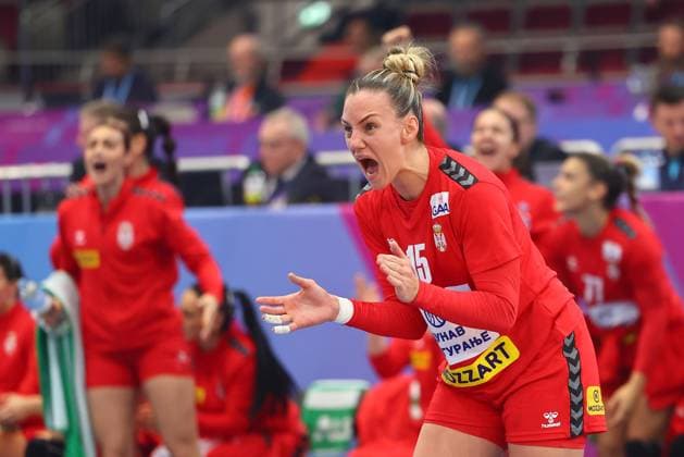 Andela Janjusevic (Serbien) Färöer-Inseln vs Serbien, Handball, Frauen-Weltmeisterschaft, 04.12.2025 Färöer-Inseln vs Serbien, Handball, Frauen-Weltmeisterschaft, 04.12.2025 Dortmund Copyright: xEibner-Pressefotox EP_RWS