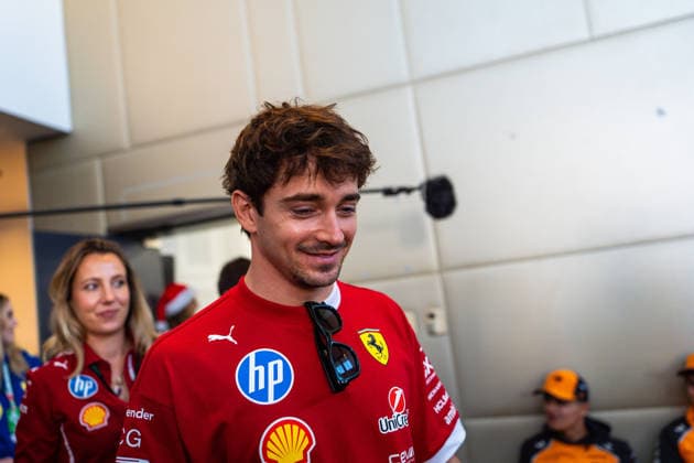 December 4, 2025, Abu Dhabi, United Arab Emirates: Scuderia Ferrari HP F1 Team s Monegasque driver Charles Leclerc after the press conference, PK, Pressekonferenz of the Formula 1 Abu Dhabi Grand Prix 2025. Abu Dhabi United Arab Emirates - ZUMAs197 20251204_aaa_s197_161 Copyright: xLucaxMartinix