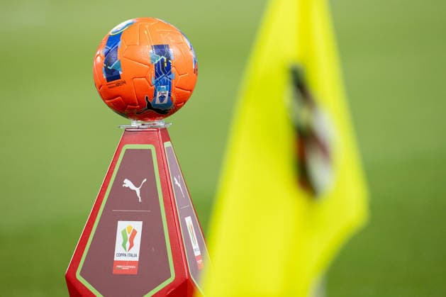 Foto IPP Damiano Fiorentini Bologna 04 12 2025 Calcio Coppa Italia 2025-2026 partita: Bologna-Parma nella foto: pallone Coppa Italia Italy Photo Press World Copyright italy ITALY  Copyright: xR4924_italyphotopressx