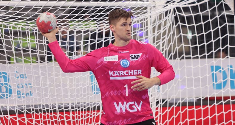 Stuttgart , Handball Daikin HBL Bundesliga TVB Stuttgart vs. HSG Wetzlar , Mateusz Kornecki ( TVB )