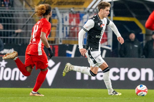 04 12 2025, Basel, St. Jakob-Park, Swiss Cup: FC Grand-Saconnex - FC Basel, Andrej Bacanin (14 Basel) Basel St. Jakob-Park Basel Switzerland Copyright: xJustPictures.ch PascalxvonxBürenx jp-en-PaVoB-_VB_5726-1A
