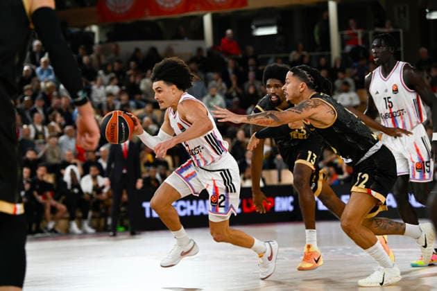 BASKET-BALL : AS Monaco VS Paris Basketball - Turkish Airlines EuroLeague - 04 12 2025 Nadir Hifi (Paris basketball) - Turkish Airlines EuroLeague match between AS Monaco and Paris Basketball on December 4, 2025 at the Louis II Stadium in Monaco. MonacoMonaco  Copyright: xWilliamxCannarellax