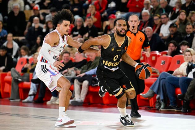 BASKET-BALL : AS Monaco VS Paris Basketball - Turkish Airlines EuroLeague - 04 12 2025 Elie Okobo (ASM) - Turkish Airlines EuroLeague match between AS Monaco and Paris Basketball on December 4, 2025 at the Louis II Stadium in Monaco. MonacoMonaco  Copyright: xWilliamxCannarellax